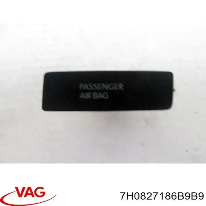 7H0827186B9B9 VAG Manija interior derecha de puerta trasera batiente
