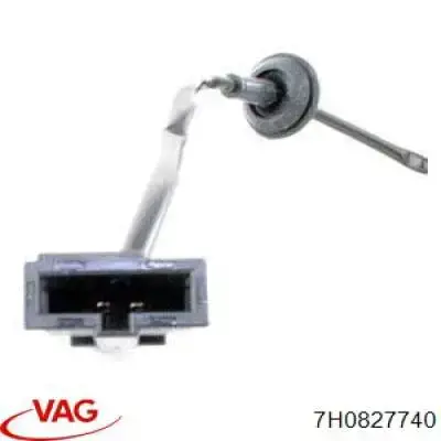 Carcasa de luz de matrícula 7H0827740 VAG