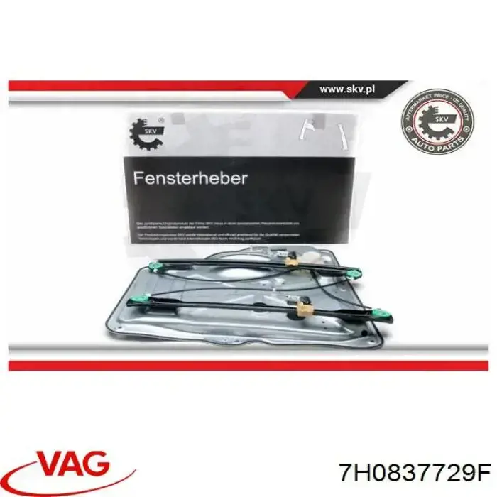 Mecanismo elevalunas delantero izquierdo VAG 7H0837729BA precio, desde 74,96 EUR