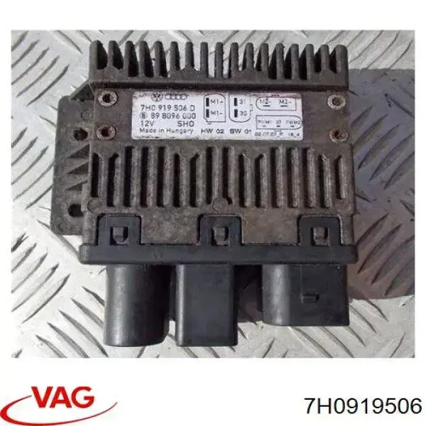 Comprar 7H0919506 VAG Regulador de velocidad del ventilador de refrigeración (unidad de control)