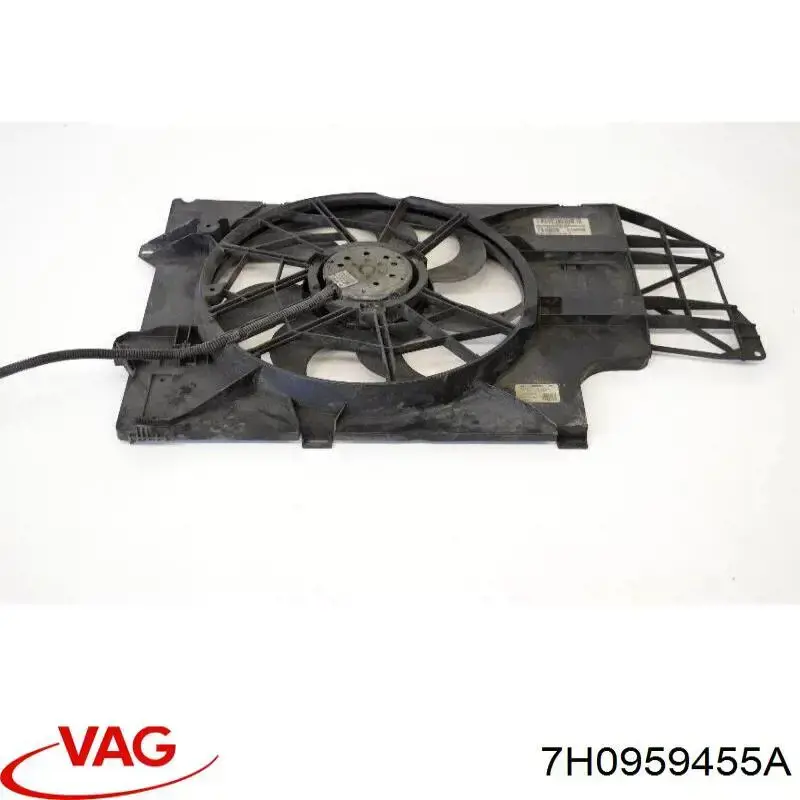 7H0959455A VAG ventilador (rodete +motor refrigeración del motor con electromotor completo)