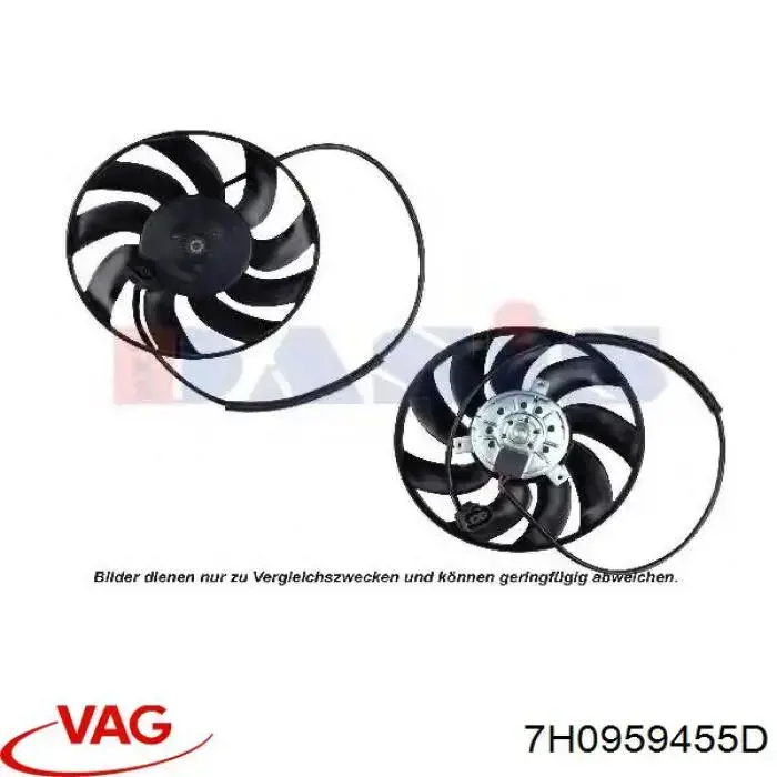 7H0959455D VAG ventilador del motor