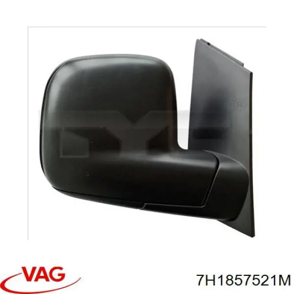 Cristal de espejo retrovisor exterior izquierdo 7H1857521M VAG