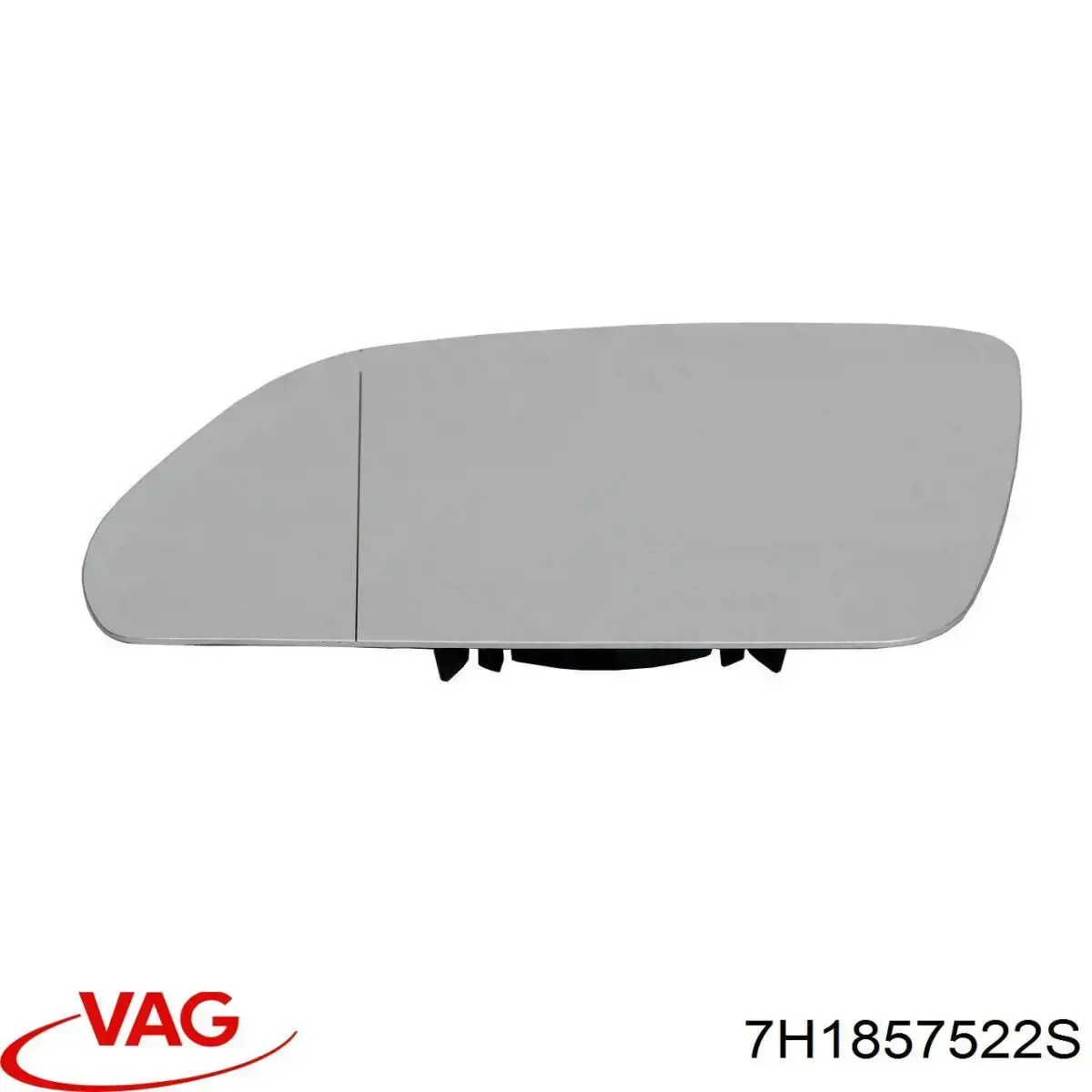 Cristal de retrovisor exterior derecho VAG 7H1857522S