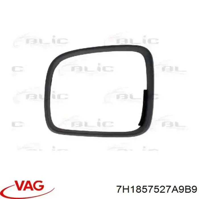 7H1857527A9B9 VAG Cubierta de espejo retrovisor izquierdo