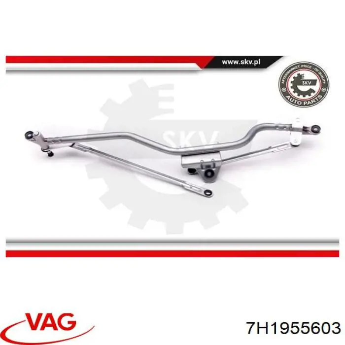 Trapezio del limpiaparabrisas VAG 7H1955603 precio, desde 54,72 EUR