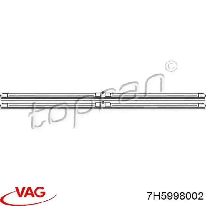 Escobillas delanteras VAG 7H5998002 precio, desde 23,17 EUR