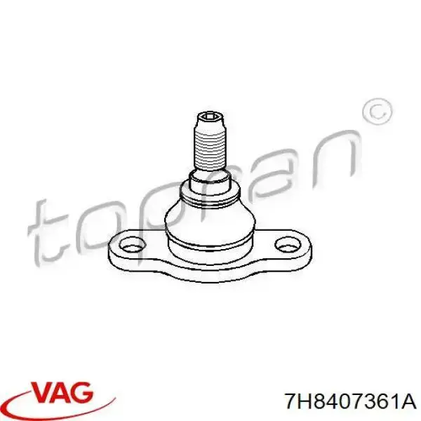 7H8407361A VAG rótula de suspensión inferior