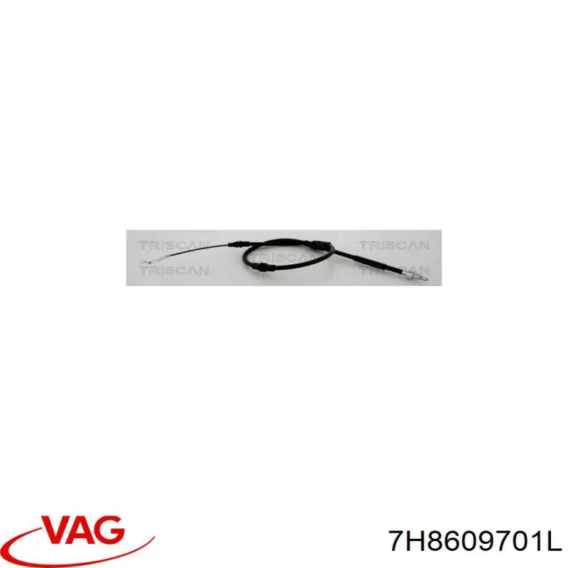 7E8609701 VAG cable de freno de mano trasero derecho/izquierdo