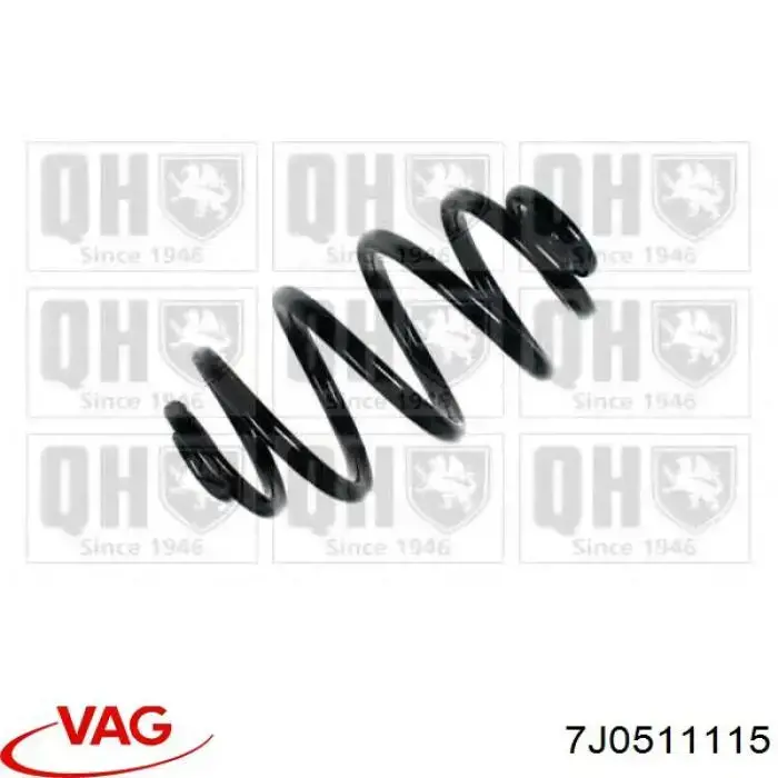 Comprar 7J0511115D VAG Muelle de eje trasero