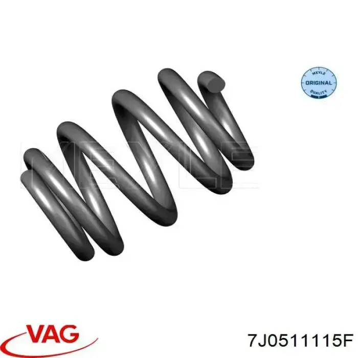 Comprar 7J0511115F VAG Muelle de eje trasero