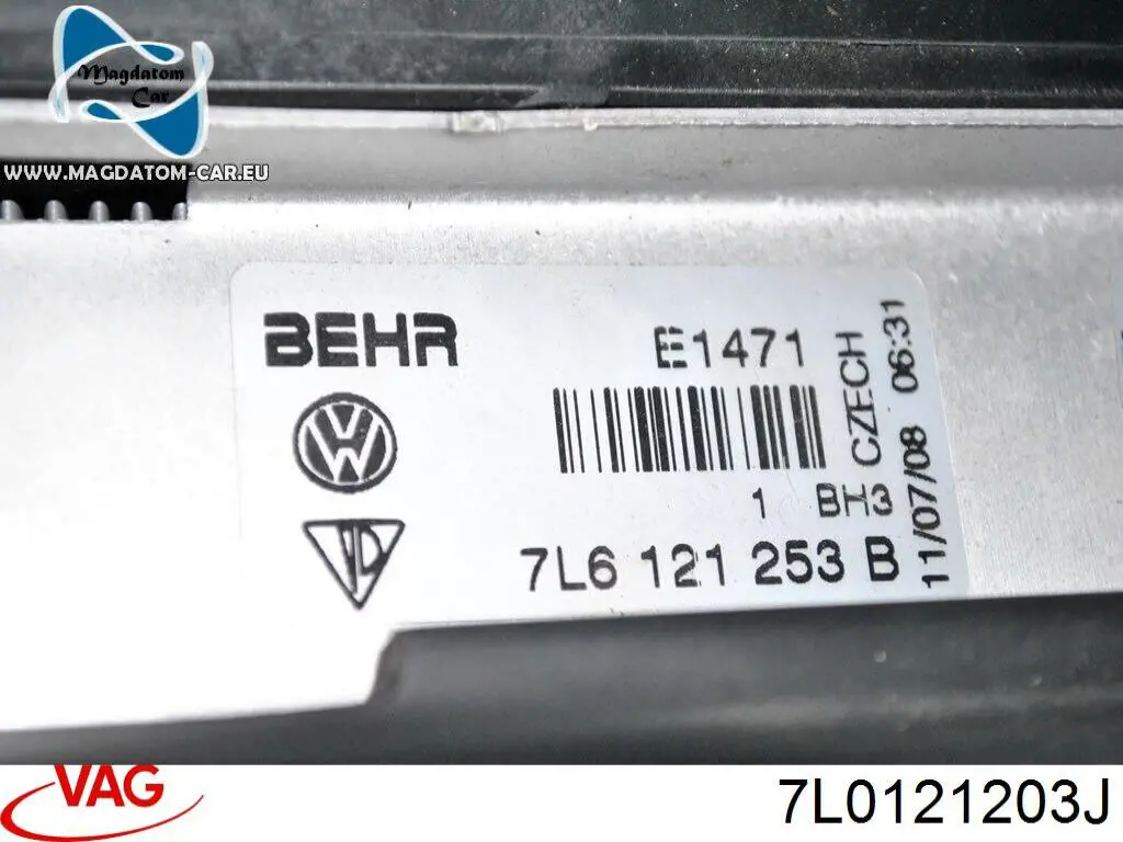 Radiador de agua VAG 7L0121203J precio, desde 162,62 EUR