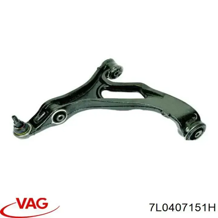 Brazo inferior izquierdo de la suspensión delantera 7L0407151H VAG