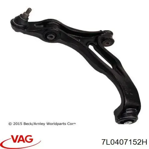 Brazo inferior derecho de la suspensión delantera VAG 7L0407152H