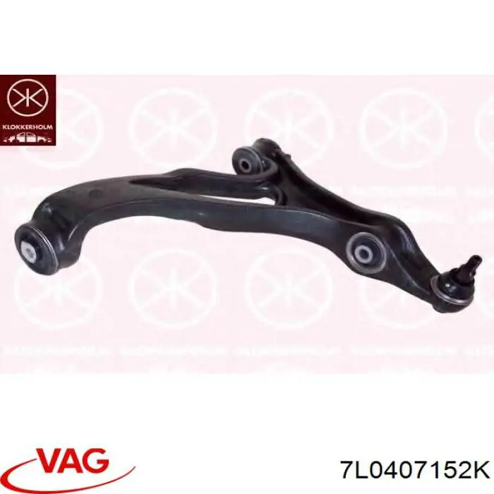 Brazo inferior derecho de la suspensión delantera VAG 7L0407152K precio, desde 153,79 EUR