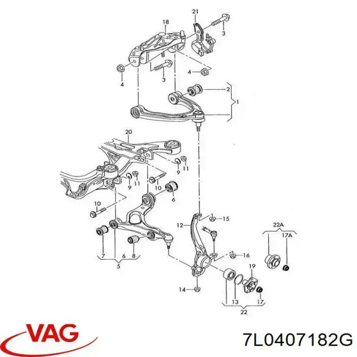 Comprar 7L0407182G VAG Silentblock