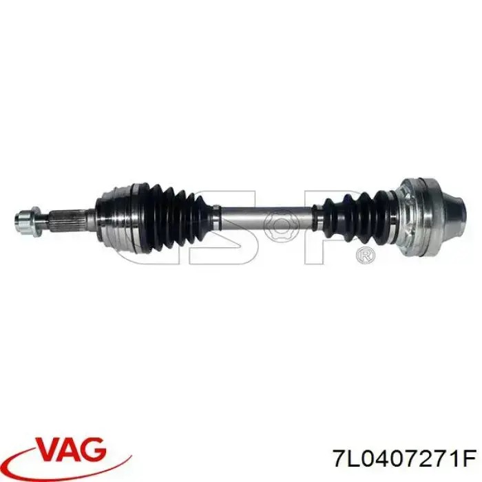Comprar 7L0407271F VAG Semieje delantero
