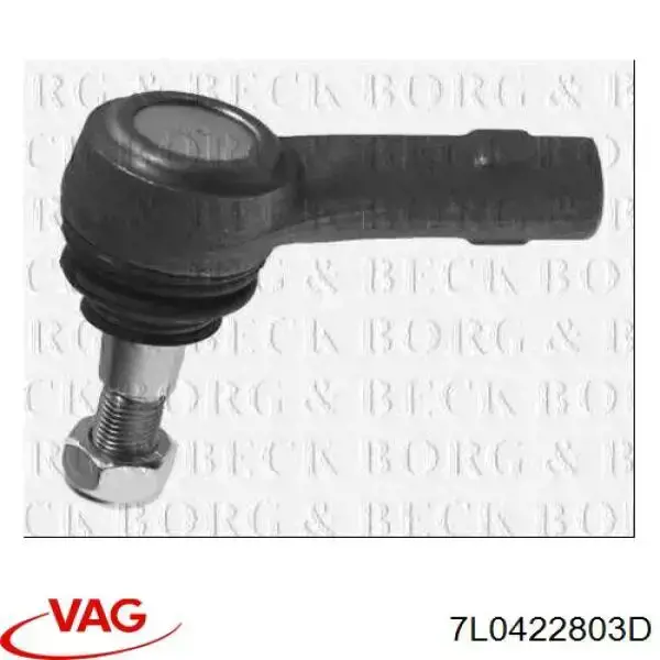 Barra de dirección completa izquierda VAG 7L0422803D