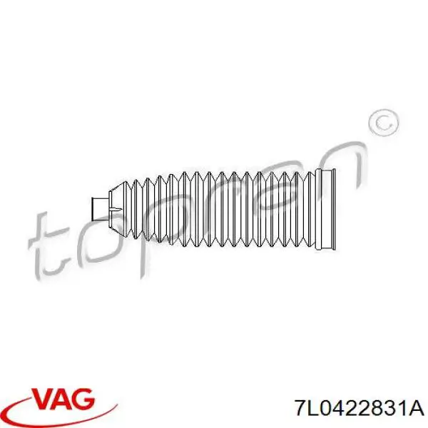 Fuelle de dirección VAG 7L0422831A