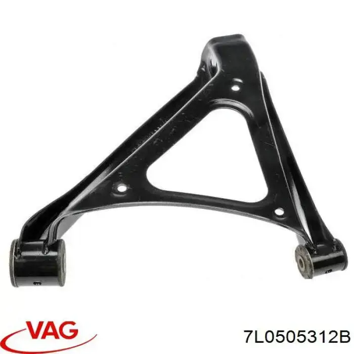 Brazo de suspensión trasero inferior derecho 7L0505312B VAG