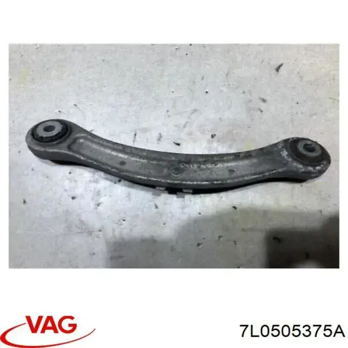 Brazo superior de suspensión trasera izquierdo/derecho 7L0505375A VAG