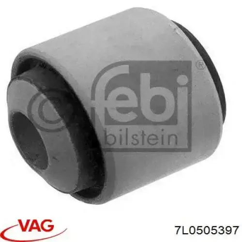 Brazo superior izquierdo de la suspensión trasera 7L0505397 VAG