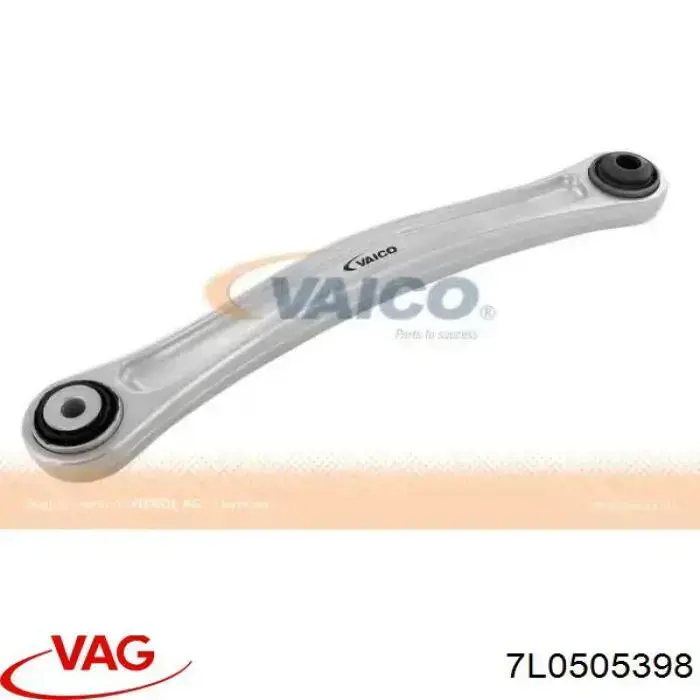 Brazo superior derecho de la suspensión trasera 7L0505398 VAG