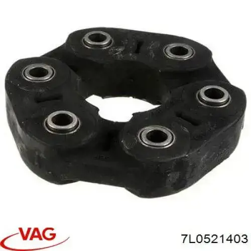 Acoplamiento elástico delantero del cardán VAG 7L0521403