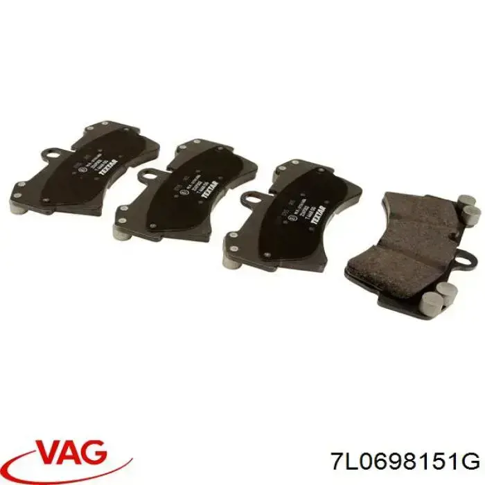 Pastillas freno delanteras VAG 7L0698151G precio, desde 56,30 EUR