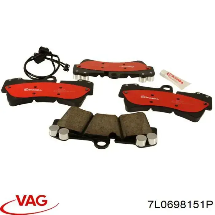 Pastillas de freno 7L0698151P VAG