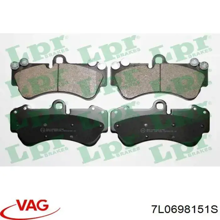 Comprar 7L0698151S VAG Pastillas delanteras de freno