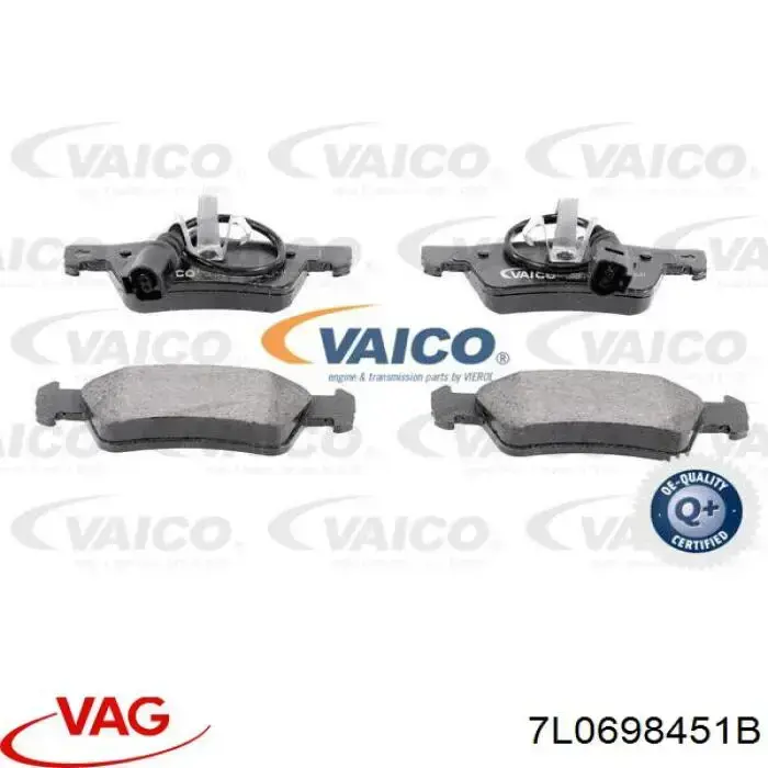 Pastillas traseras de freno VAG 7L0698451B precio, desde 32,65 EUR