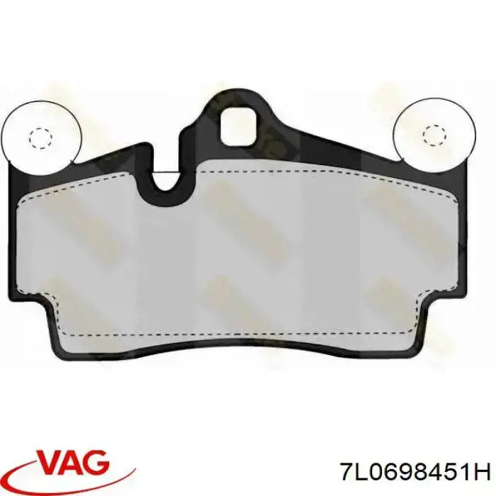 Pastillas traseras VAG 7L0698451H