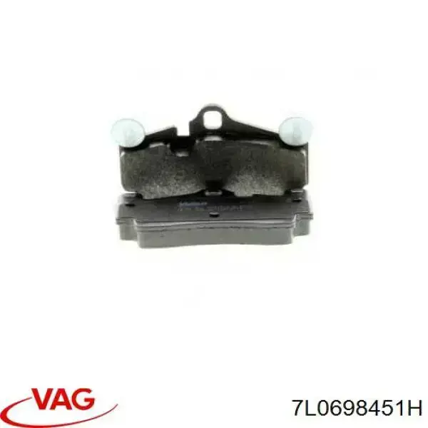 7L0698451H VAG Pastillas freno traseras