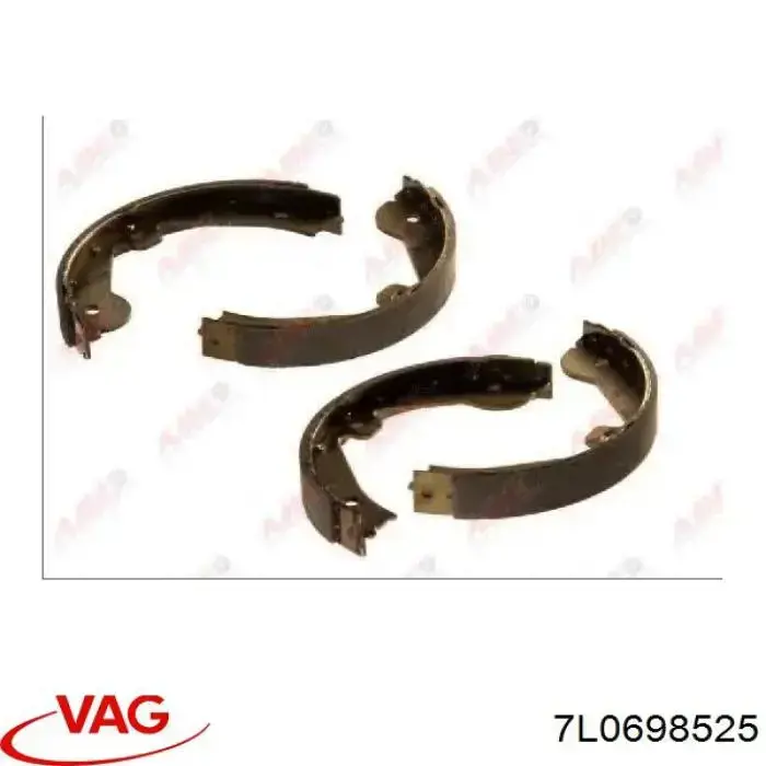7L0698525 VAG Zapatas de freno de estacionamiento