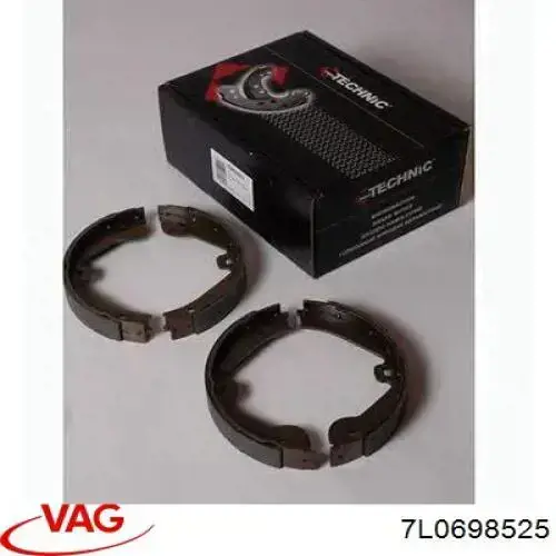 Comprar 7L0698525 VAG Juego de zapatas de frenos, freno de estacionamiento