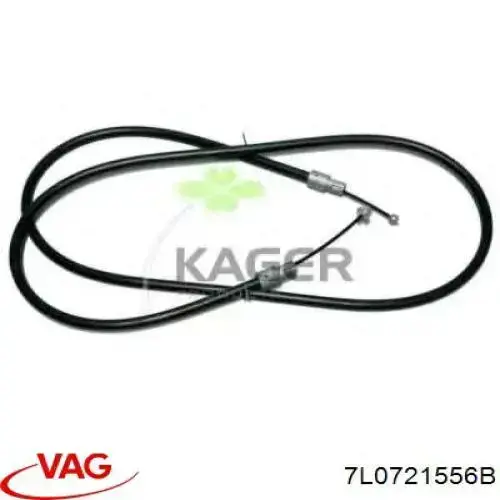 7L0721556B VAG cable de freno de mano delantero