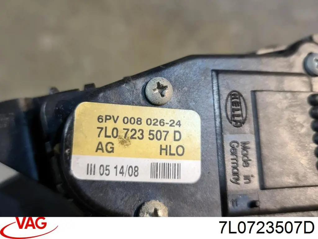 Potenciómetro pedal acelerador VAG 7L0723507D precio, desde 49,37 EUR