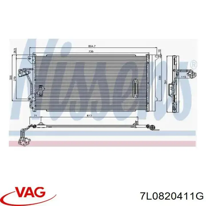Comprar 7L0820411G VAG Condensador de aire acondicionado