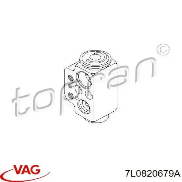 Válvula TRV del aire acondicionado VAG 7L0820679A precio, desde 39,16 EUR