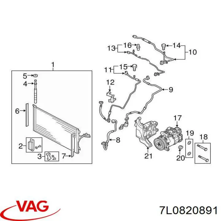  VAG 7L0820891 precio, desde 21,97 EUR