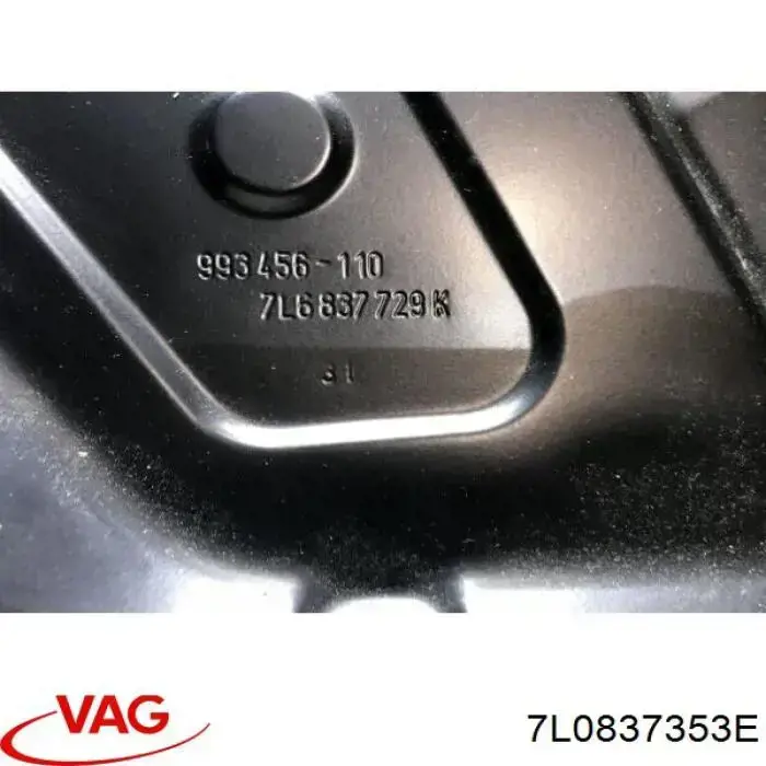 Comprar 7L0837353E VAG Bastidor de puerta delantera izquierda