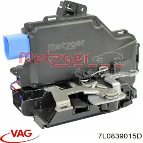 Cerradura de puerta trasera izquierda 7L0839015D VAG