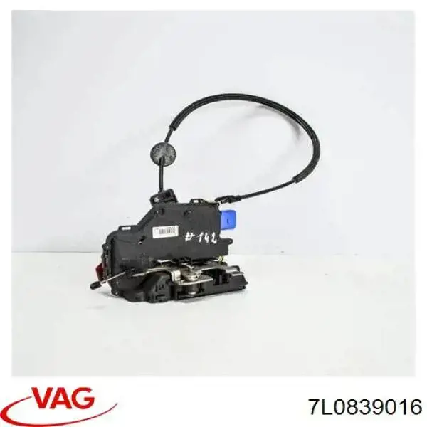 Cerradura de la puerta trasera derecha 7L0839016 VAG