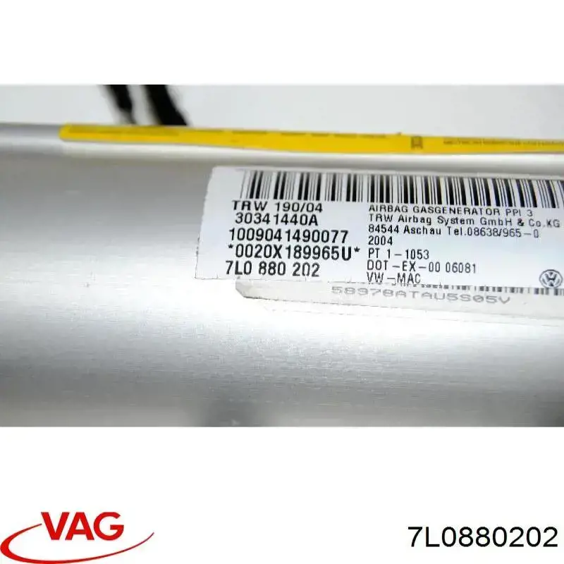 7L0880202 VAG Airbag lateral 