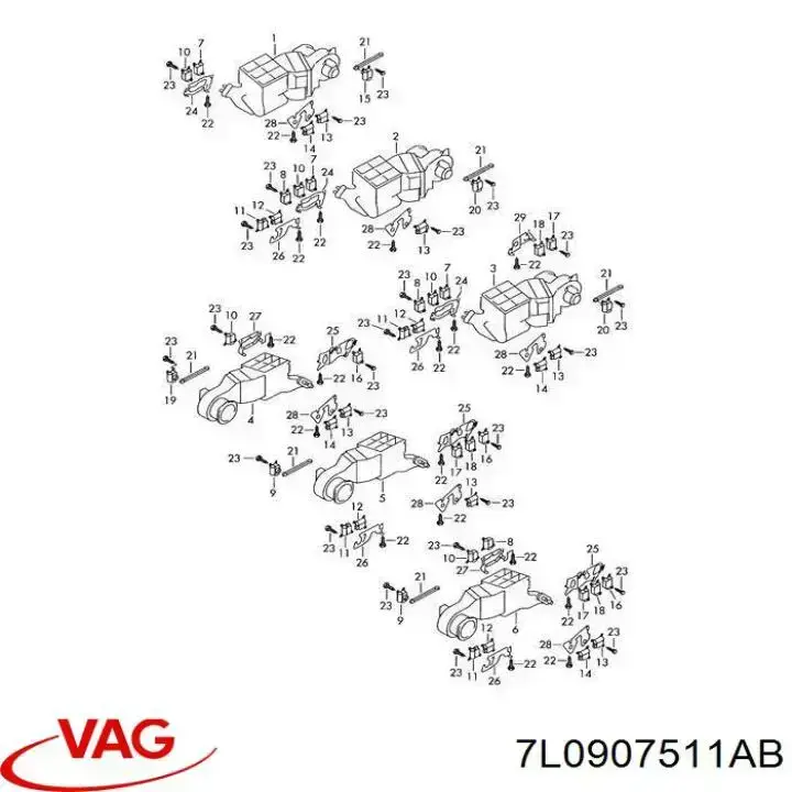 Motor de recirculación de aire VAG 7L0907511AB precio, desde 108,90 EUR