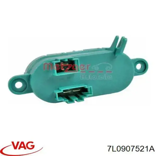 Comprar 7L0907521A VAG Resistencia del ventilador del habitáculo trasera