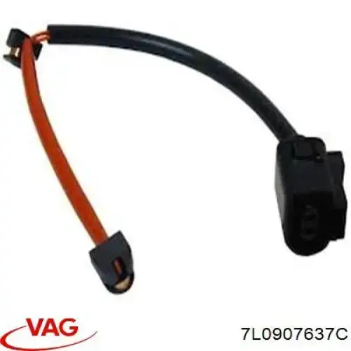 Sensor de desgaste de pastillas de freno trasero 7L0907637C VAG