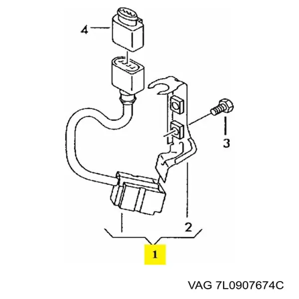 Comprar 7L0907674A VAG Sensor de aceleración lateral (ESP)