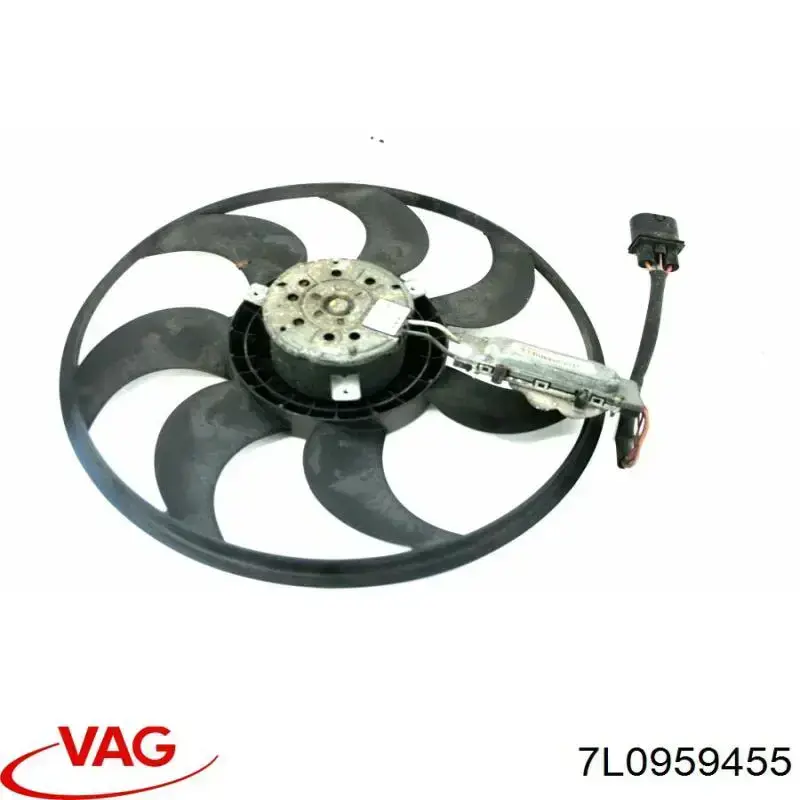 7L0959455 VAG ventilador (rodete +motor refrigeración del motor con electromotor, izquierdo)